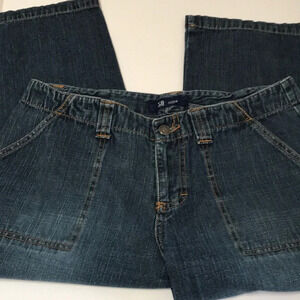 SO GSJC cropped dark wash jeans